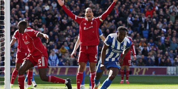 布莱顿2-1力克利物浦，赛后评分揭晓：维尔贝克荣膺全场最佳